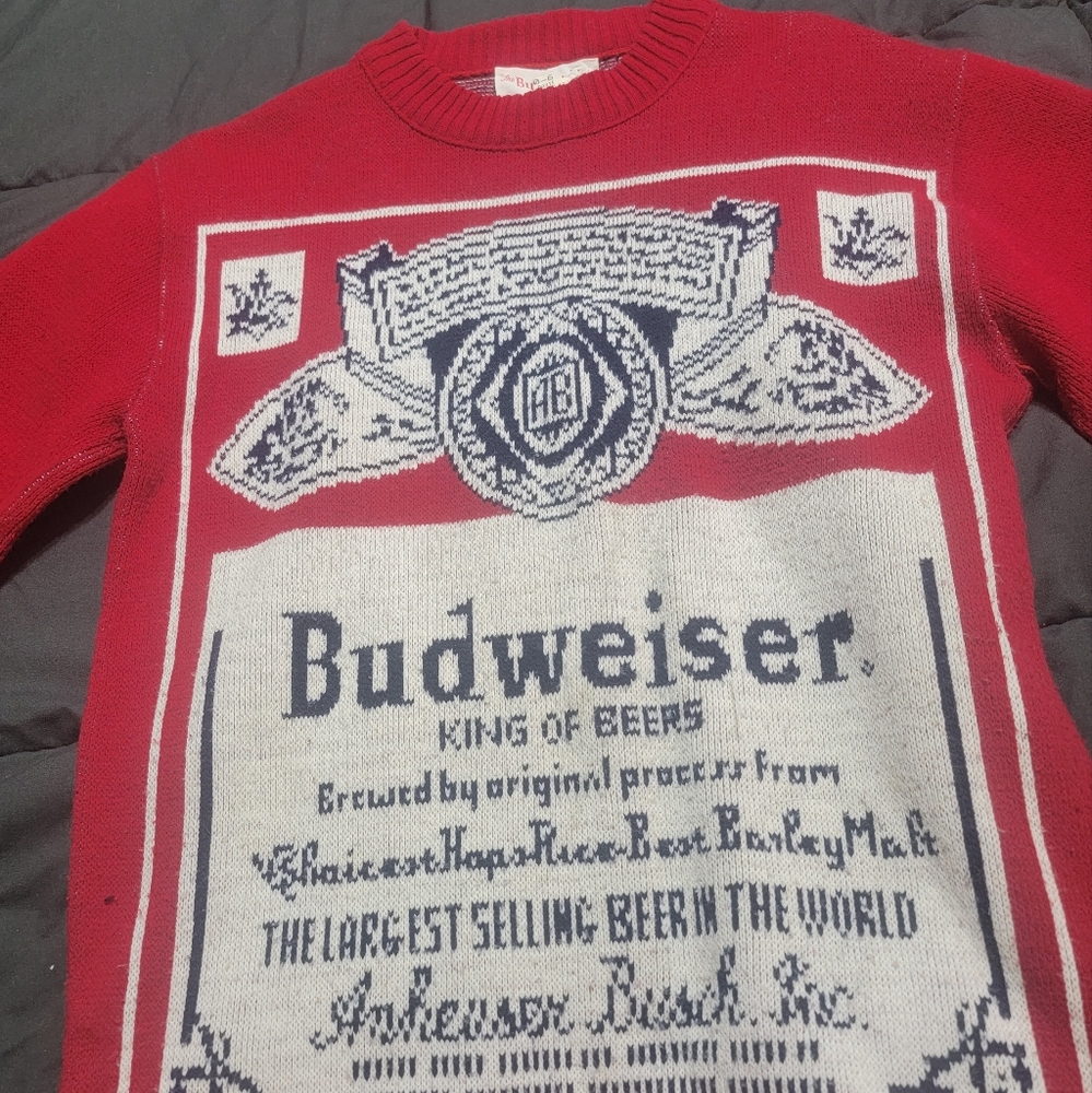 Vintage 70s/80s Budweiser Sweater